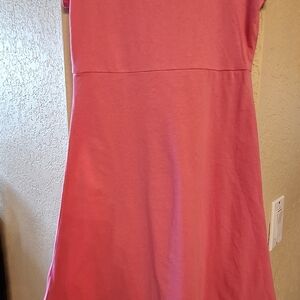 Pink ruffled short sleeve dress